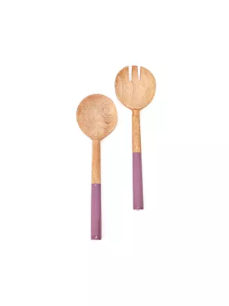 FYNCH-HATTON | Salatbesteck 2tlg. KISHA Lemon Stripe | lila